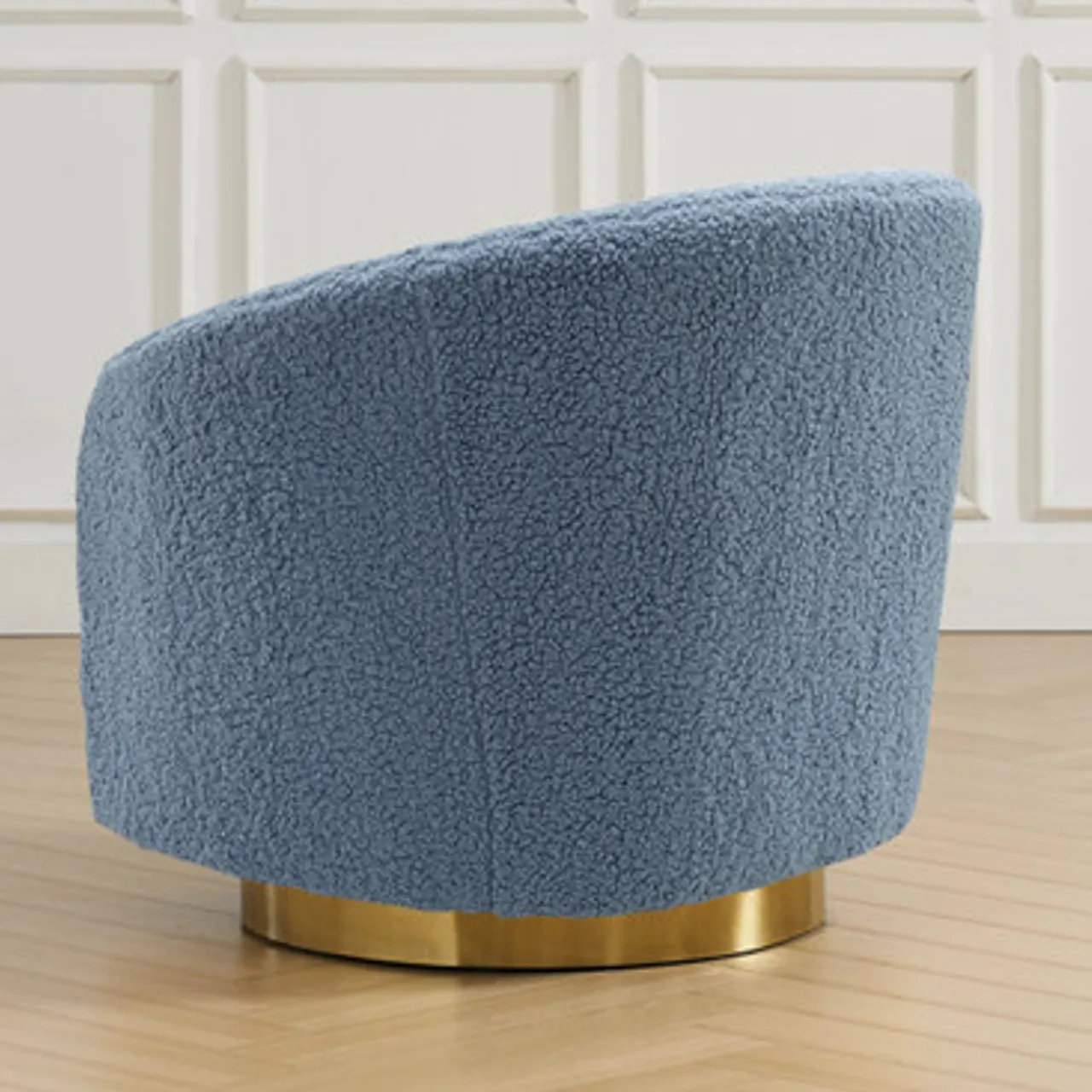 Z Gallerie Victoria Swivel Chair - Blue> Accent Chairs