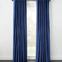Z Gallerie Vienna Panel - Sapphire> Solid Window Panels | Textile Sale