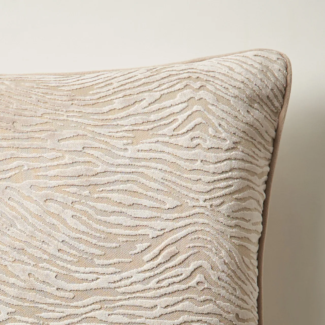Z Gallerie Wavy Zebra Pillow 22" - Tan> Textile Sale | Patterned Pillows