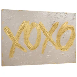 Z Gallerie XOXO> Canvas | Gold
