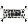 Z Gallerie Zahli Lumbar Pillow - Black/Natural> Textile Sale | Patterned Pillows